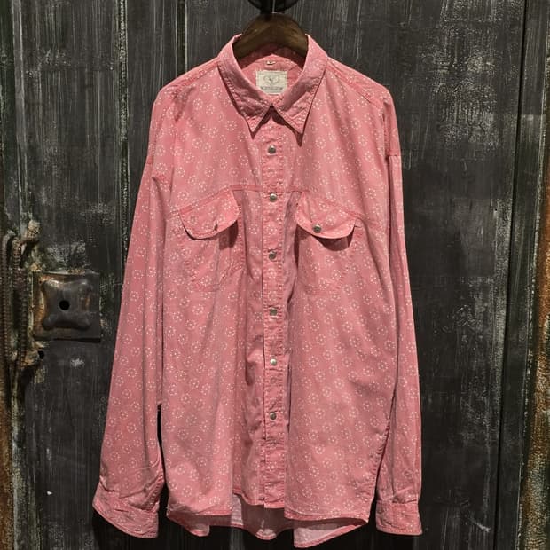 90s PACIFIC Star Pattern Western Shirt