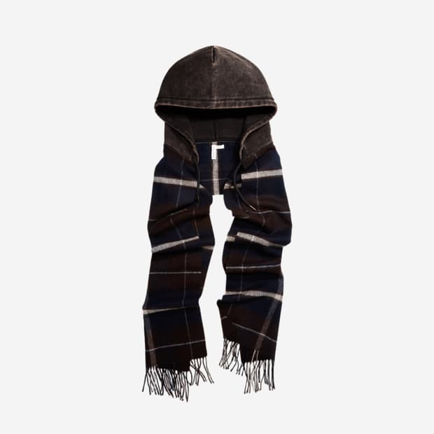 글렌마틴스 hm 후드 울 스카프