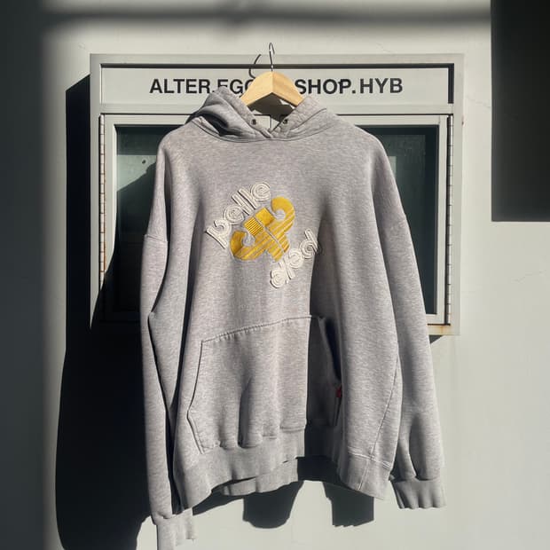 Pelle Pelle big logo grey hoodie