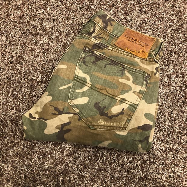 데님앤서플라이 랄프로렌 카모 바이커 팬츠