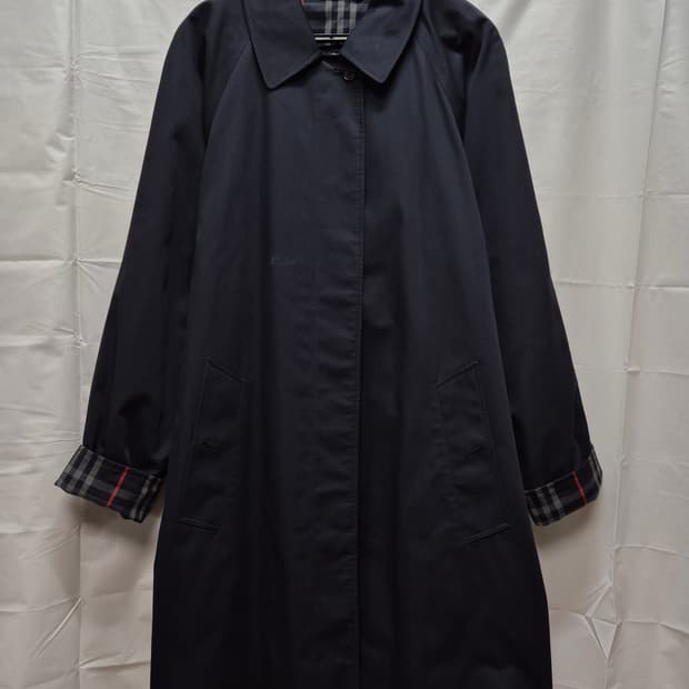 버버리 네이비 여성 트렌치코트