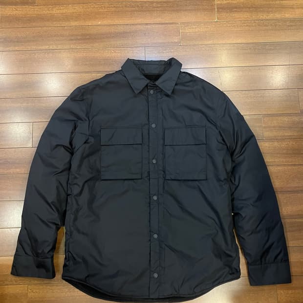 몽클레어 카시스 블랙와펜 패딩 셔츠자켓 (size 4)