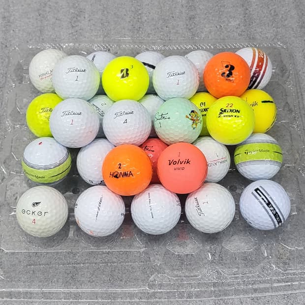 다양한 브랜드의 골프공(로스트) 30개 일괄