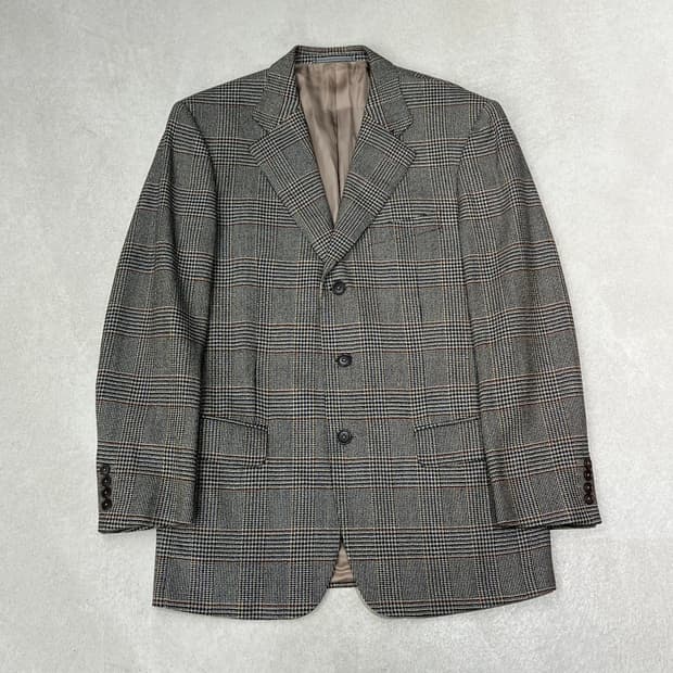 에르메네질도 제냐 체크 블레이저 s09686