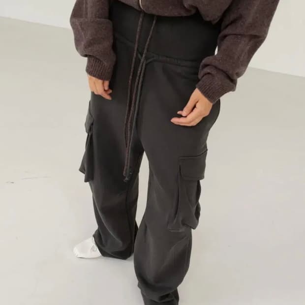 에스이오 FOLDOVER CARGO PANTS CHARCOAL 2