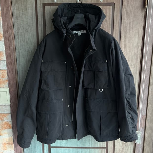 새상품(M)파르티멘토 유틸리티 후드 자켓 블랙