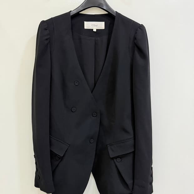 오즈세컨드 블랙 블레이저 자켓 정품