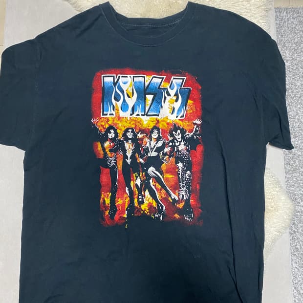 락 티셔츠 락밴드 티셔츠 빈티지 반팔 kiss 키스 XL