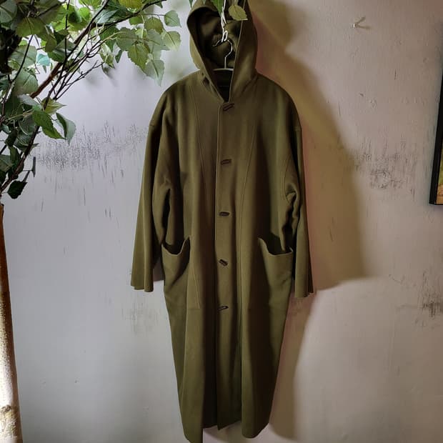 JPN 빈티지 모직 롱 코트