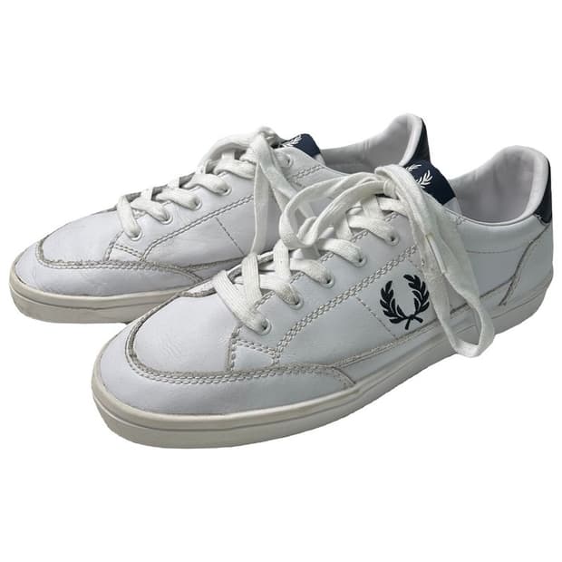 프레드페리 듀스 레더 스니커즈 UK 8