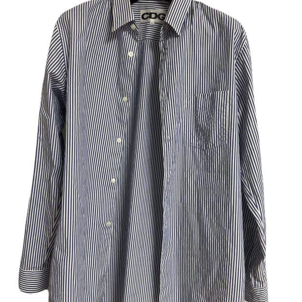 (L)CDG 블루 스프라이트 포켓 셔츠