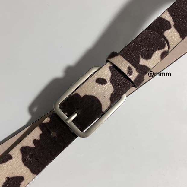 [Unisex] 카우헤어 송치털 벨트🐄