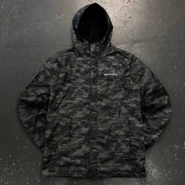 100 콜럼비아 카모 바람막이 