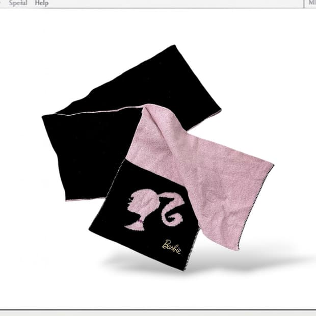 jp vintage 바비 목도리 