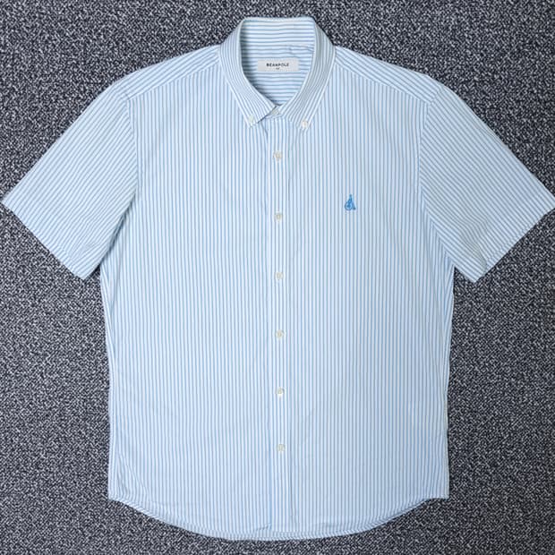 [무료배송][100]빈폴 남성용 스트라이프 반팔 셔츠 남방