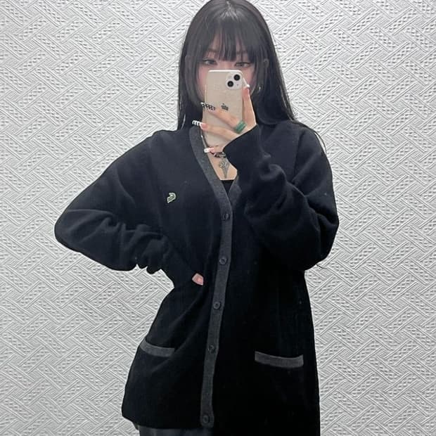 라코스테 서광 빈티지 모던 캐주얼 울 가디건 105 C10336