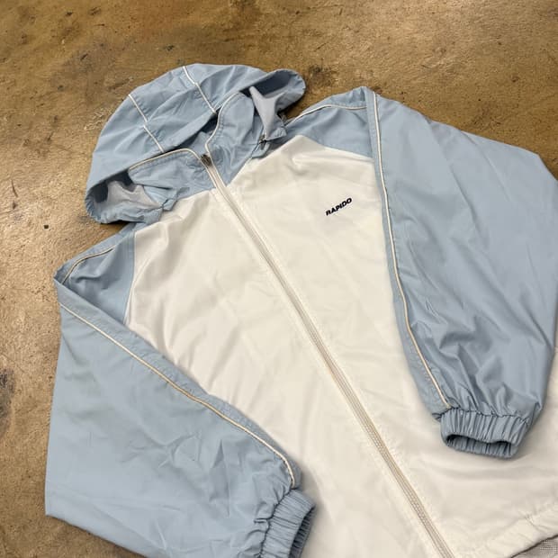 [정품/100] Rapido 윈드브레이커 블루 화이트 b16