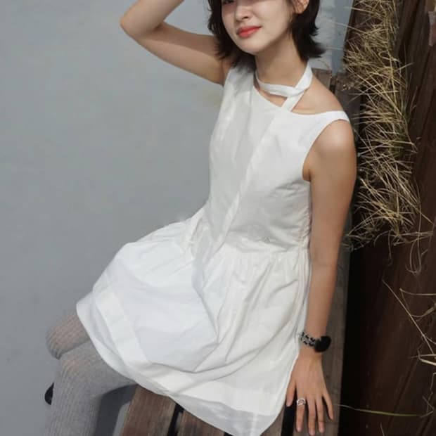 어다울 더블플레어 원피스 