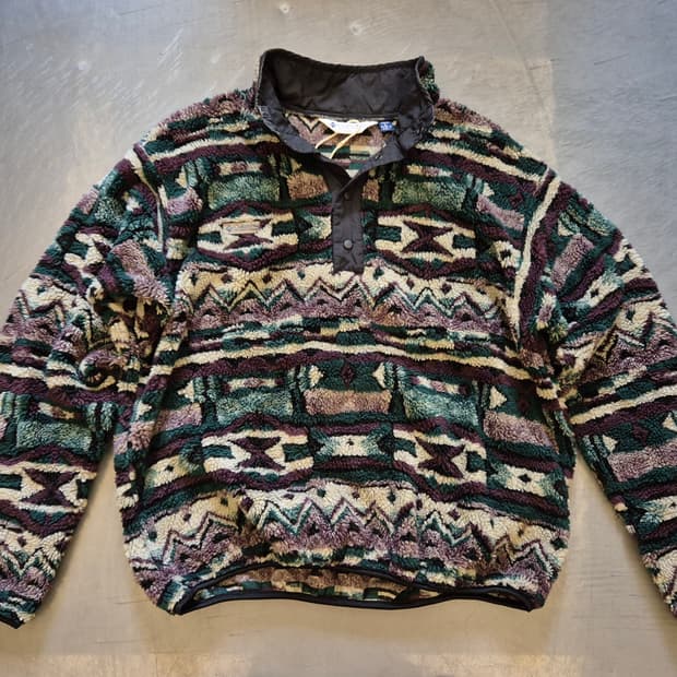 90s 컬럼비아 네이티브 플리스 풀오버