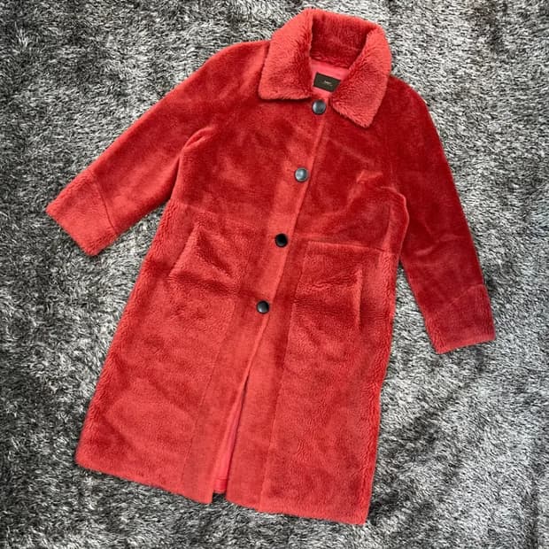 안지크 양모 무스탕 코트 (91-98-165)