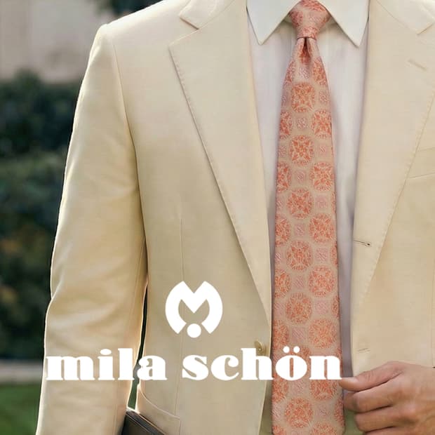 밀라숀 실크 핑크 자카드 패턴 넥타이 9.5cm A+~A등급 A19766