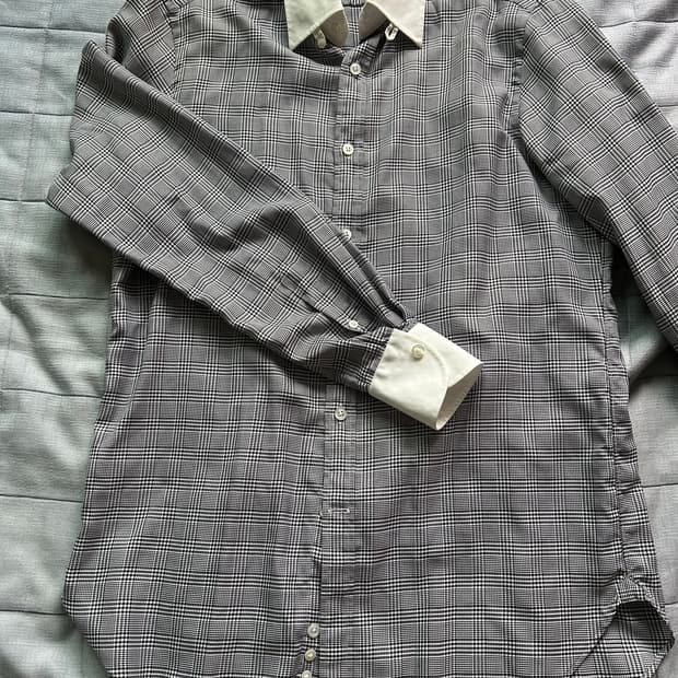 Beams f 탭 카라 셔츠