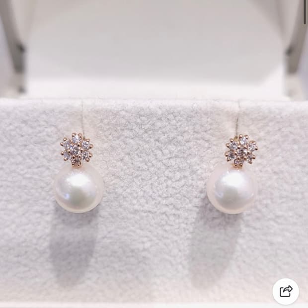 [로제도르] 14K 아코야 진주 귀걸이 (정가 47만원) ✨
