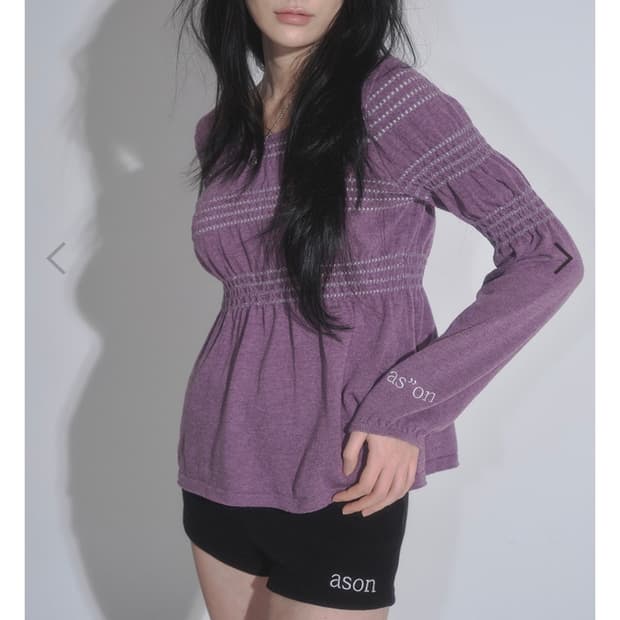 애즈온 벨라 니트 퍼플