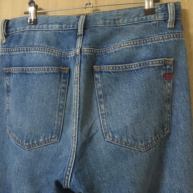 Diesel baggy blue jeans