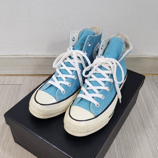 240 컨버스 척70 하이 하늘색