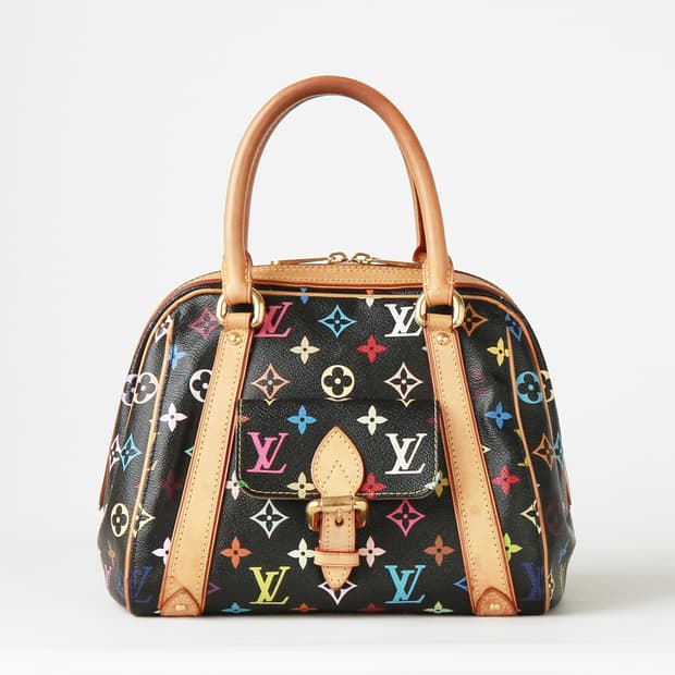 Louis Vuitton 프리실라 블랙 멀티컬러 핸드백