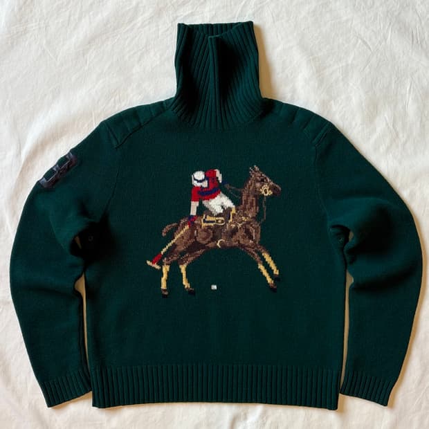 [LL] 90s 폴로 랄프로렌 폴로 플레이어 터틀넥 스웨터