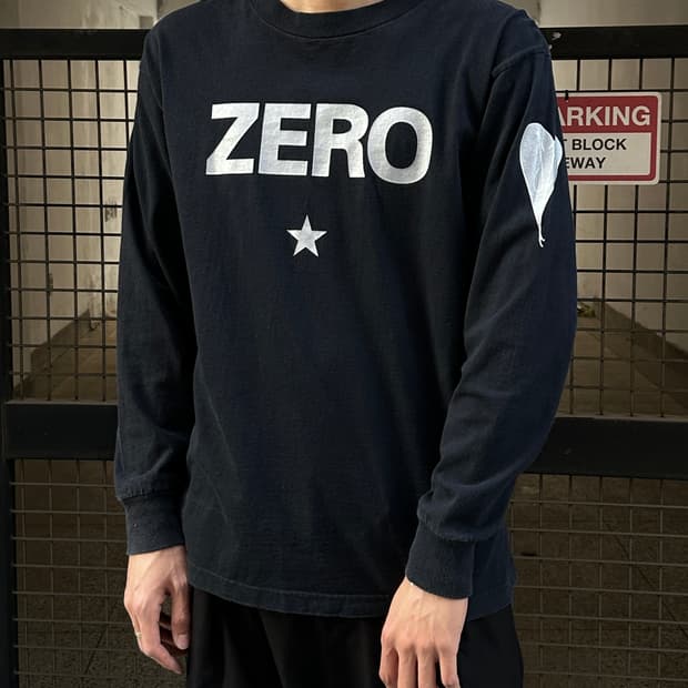 90's OG 스매싱 펌킨스 ZERO 롱슬리브 티셔츠 빈티지 밴드티