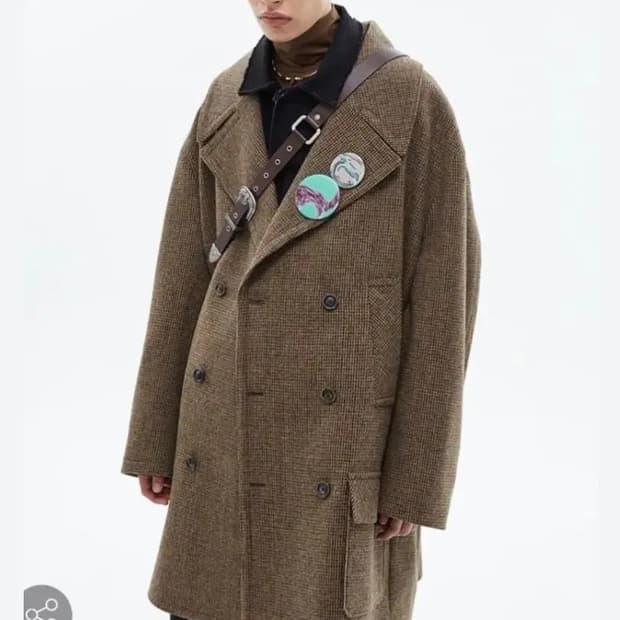 앤더슨벨 오버사이즈 울 코트 L