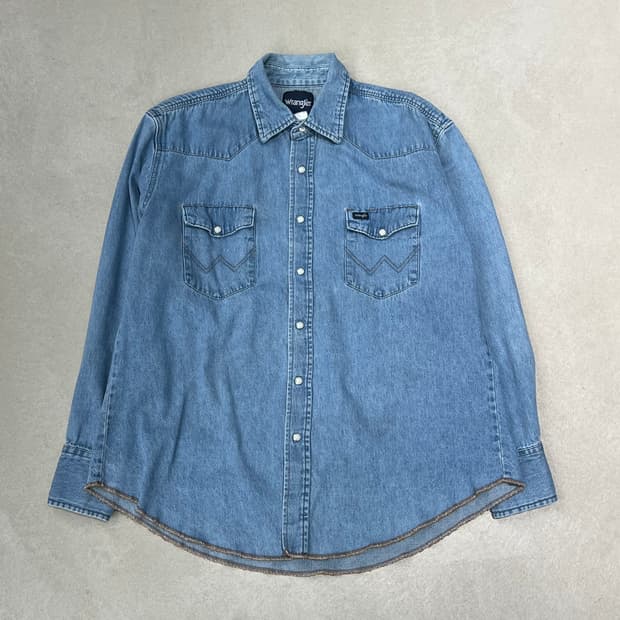 랭글러 워크 데님셔츠 s08976