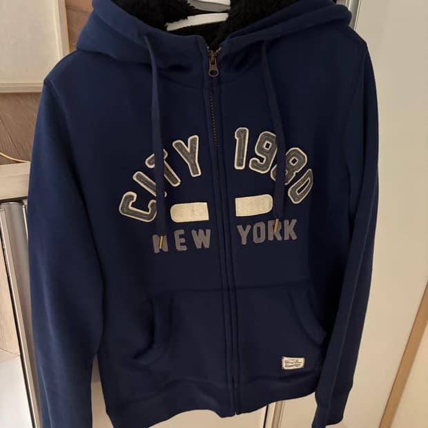 스파오 NEWYORK CITY 빈티지 후드집업