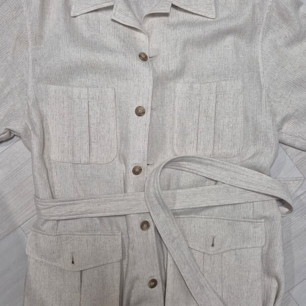 부기홀리데이 린넨 사파리 자켓