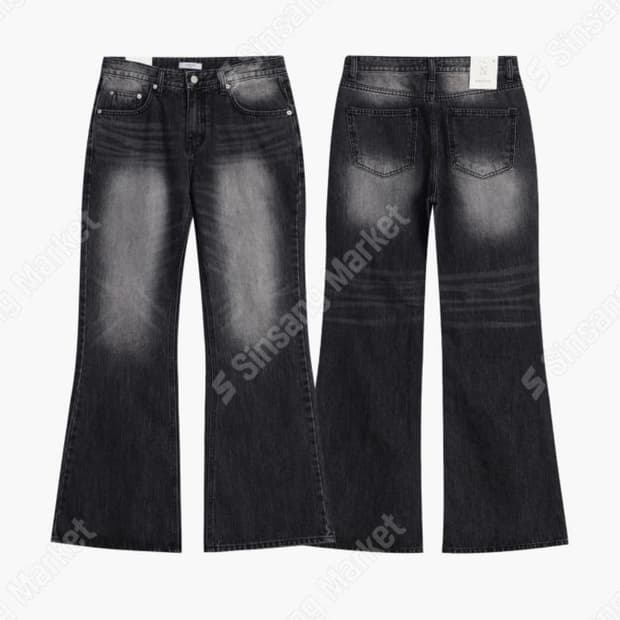 noster 흑청 워싱 플레어 부츠컷진 s 29-30