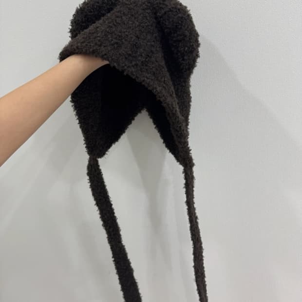 곰돌이 귀 모양 털모자