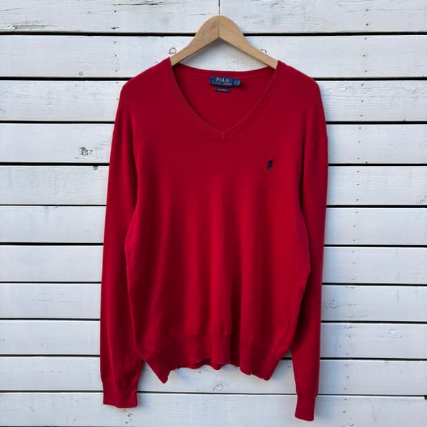 Polo 폴로 피마코튼 브이넥 니트