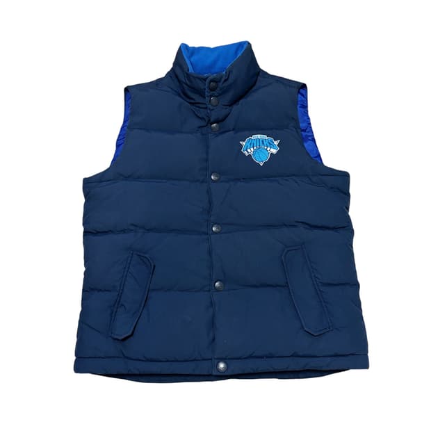 황금사이즈) NBA X 뉴욕닉스 덕다운 패딩 베스트 조끼