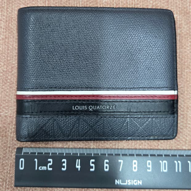 루이까또즈 남성반지갑  그레이 가죽 