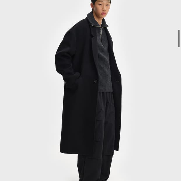 벨리에 시티 솔리드 캐시미어 코트