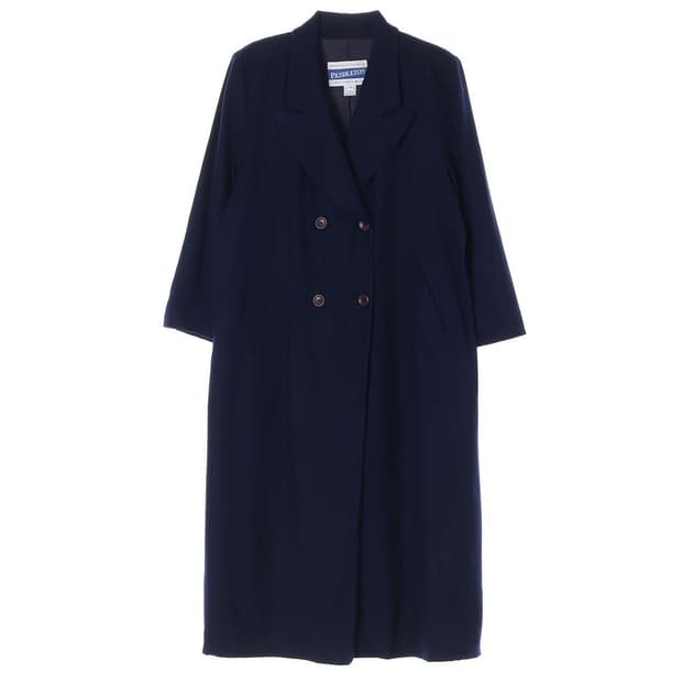 펜들턴 USA 울 100% 더블 브레스티드 롱 코트 (남성 XX