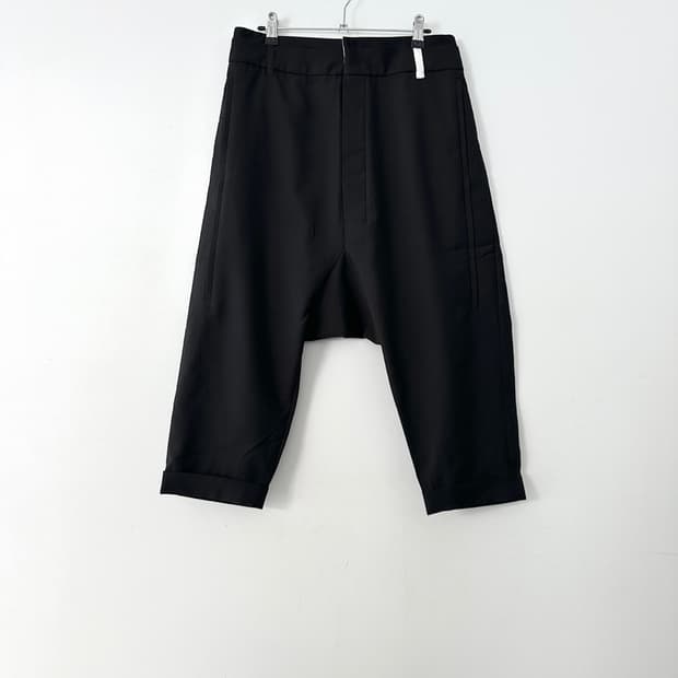 KUHO PLUS west double pin pants / black