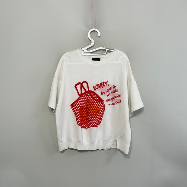 베네통 반팔 니트 ONE SIZE 