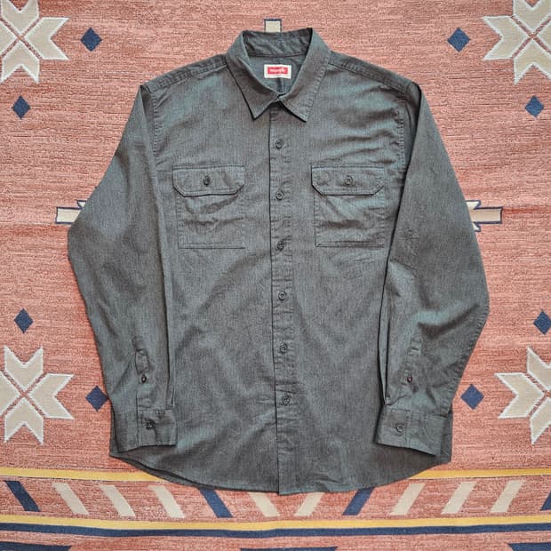 랭글러 워크셔츠 차콜그레이