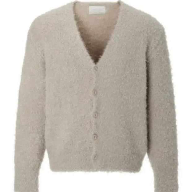 쓰리타임즈 푸들 가디건 베이지