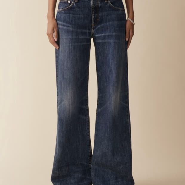 jeanerica -kyoto jean(dark blue righe)