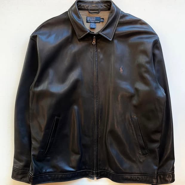 90‘s 폴로랄프로렌 브라운 쉽스킨 자켓